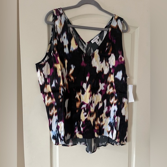 New! Nordstrom brand Women's Sleeveless Abstract Print Blouse Size 1X - Picture 5 of 13